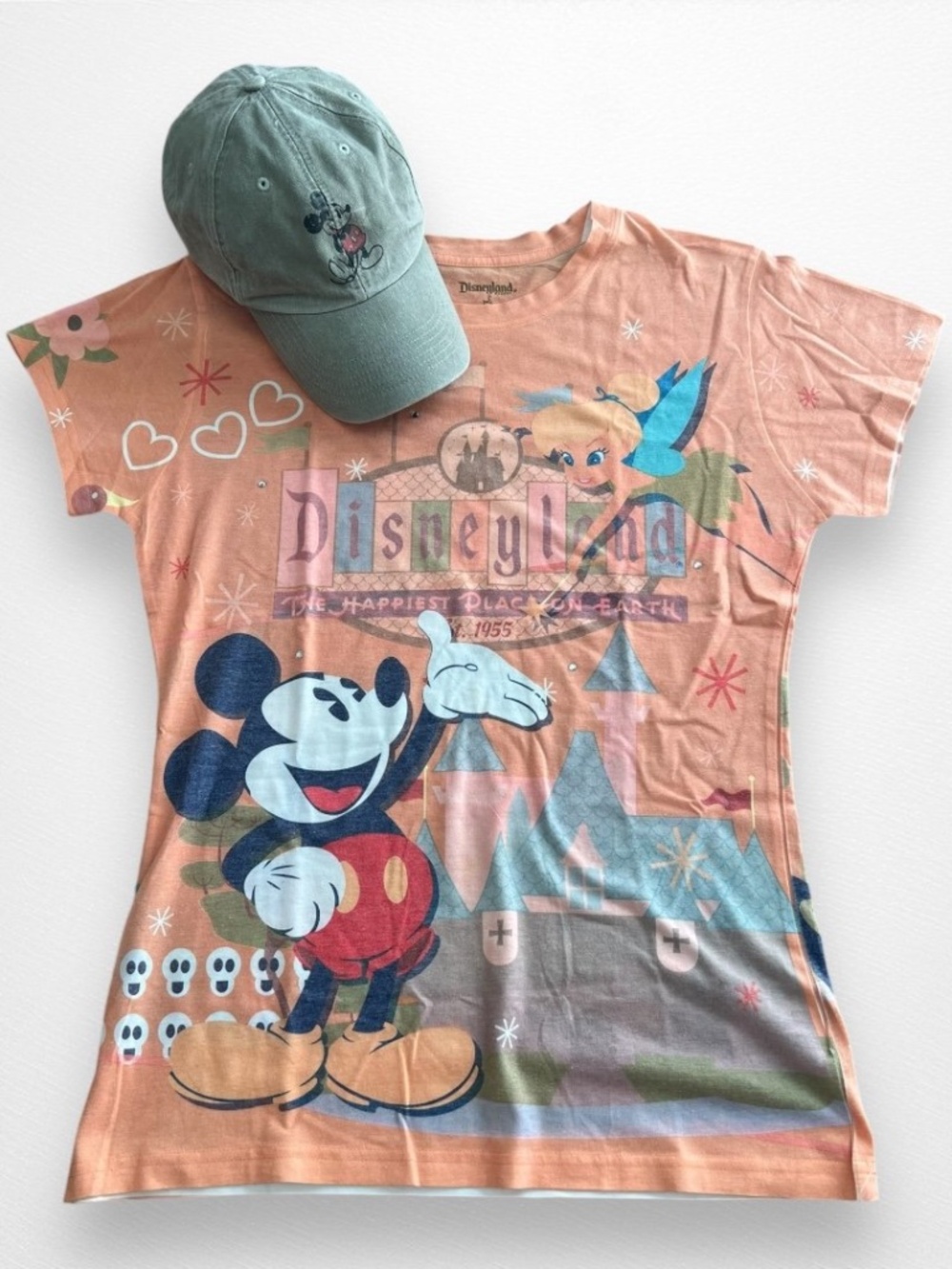 DIsneyland Mickey Mouse Fantasy All Over Print *Happiest Place on Earth* T-Shirt